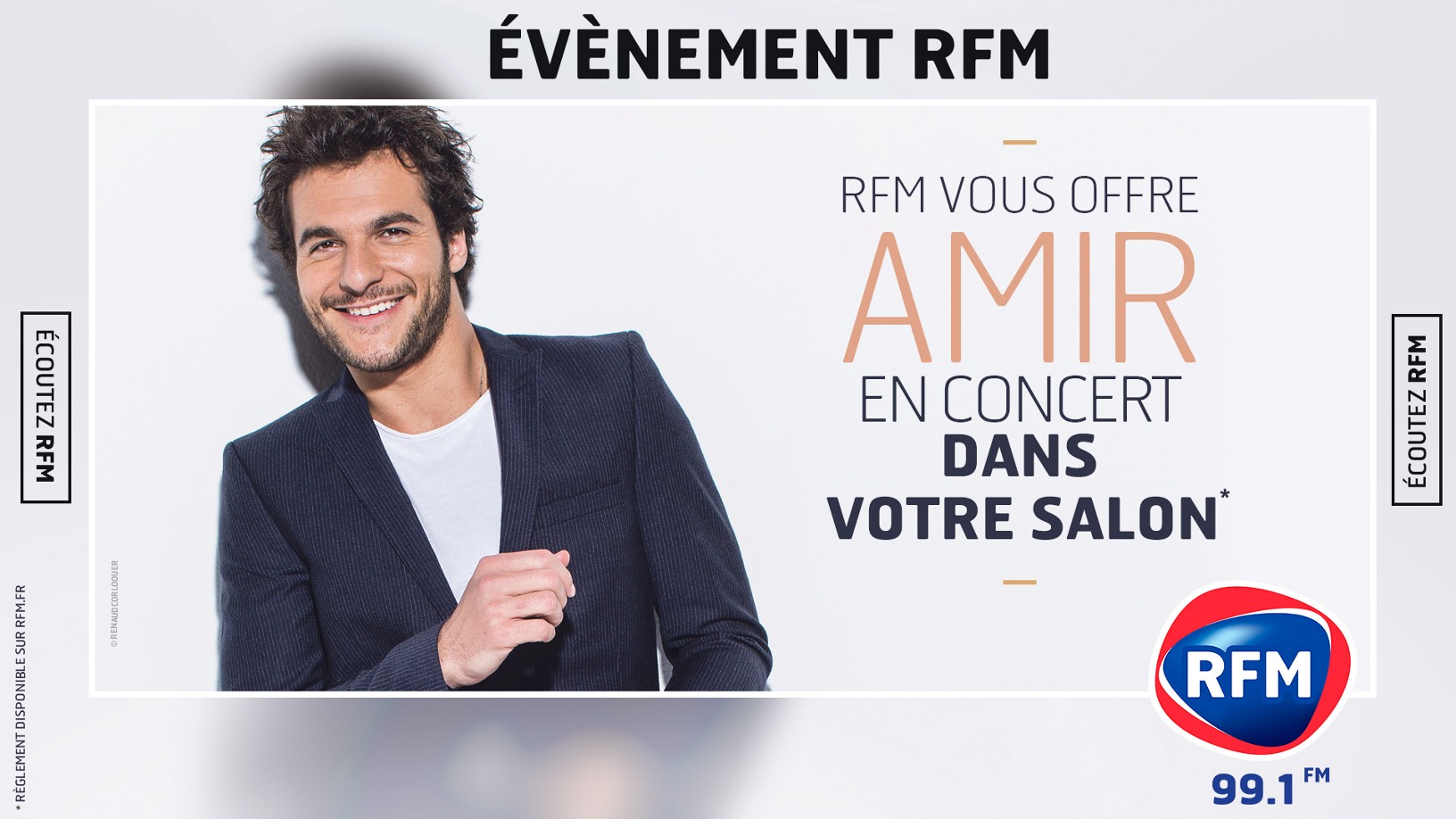 Amir, chez un auditeur, grâce à RFM à Toulouse