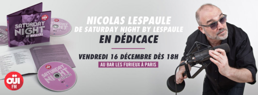 Oüi FM : Nicolas Lespaule en dédicace à Paris