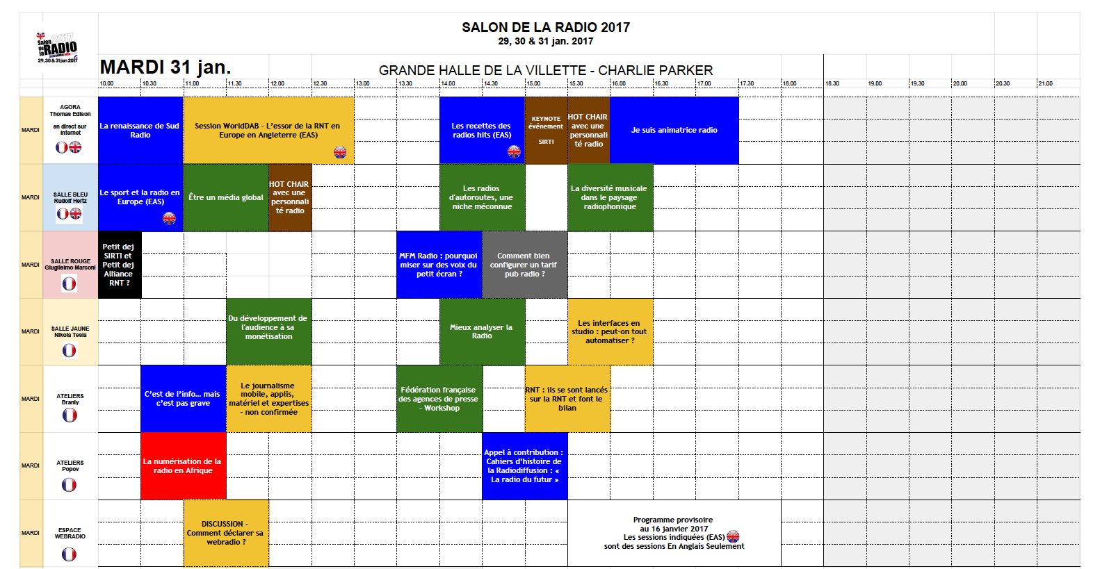 Salon de la Radio 2017 : le programme provisoire téléchargeable