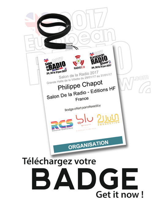 Salon de la Radio : téléchargez votre badge gratuit