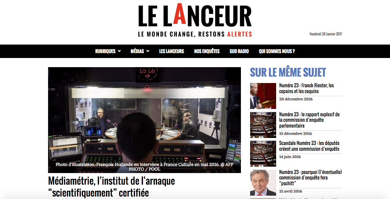 Sud Radio porte plainte contre Médiamétrie