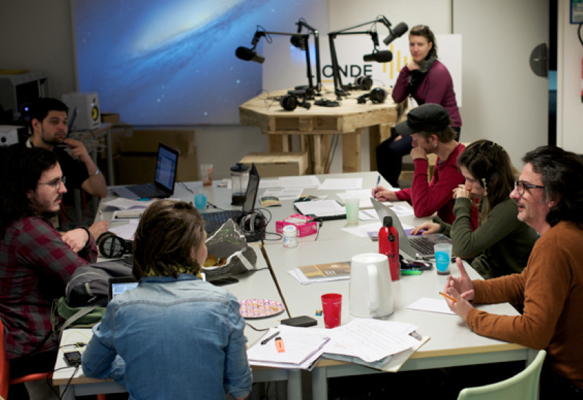 Le Chantier, ce sont 312 heures de formation théorique (par personne) par des professionnels de la radio