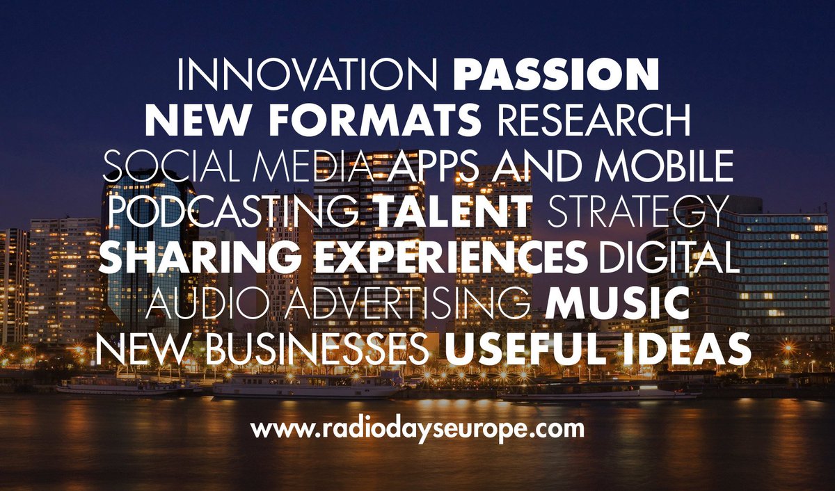 Announcing the start of Radiodays Europe 2017