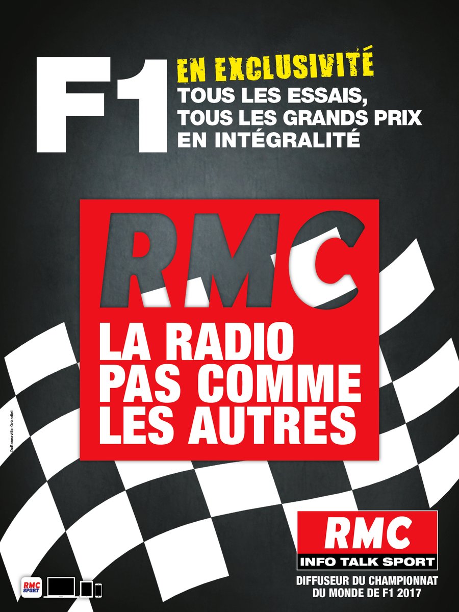 RMC diffusera en intégralité les 20 Grands Prix de F1