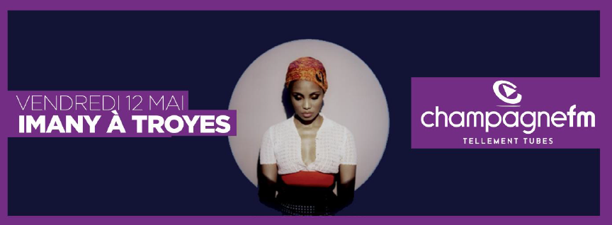 La chanteuse Imany à Troyes avec Champagne FM
