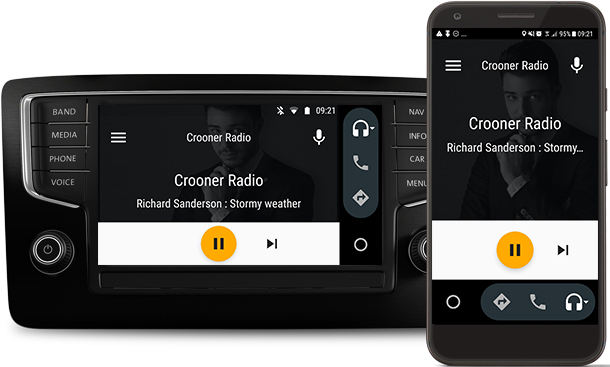 Crooner Radio se positionne dans les véhicules équipés Android Auto 