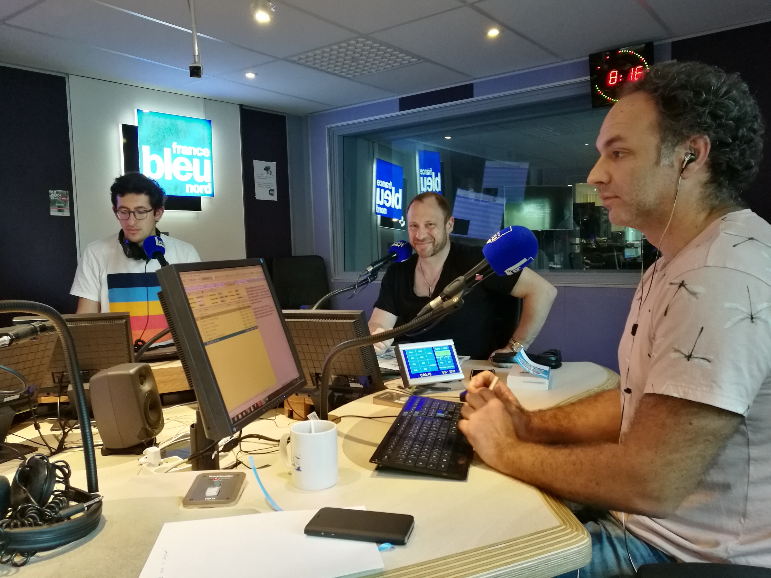 L'équipe de la matinale France Bleu Nord. © Olivier Malcurat