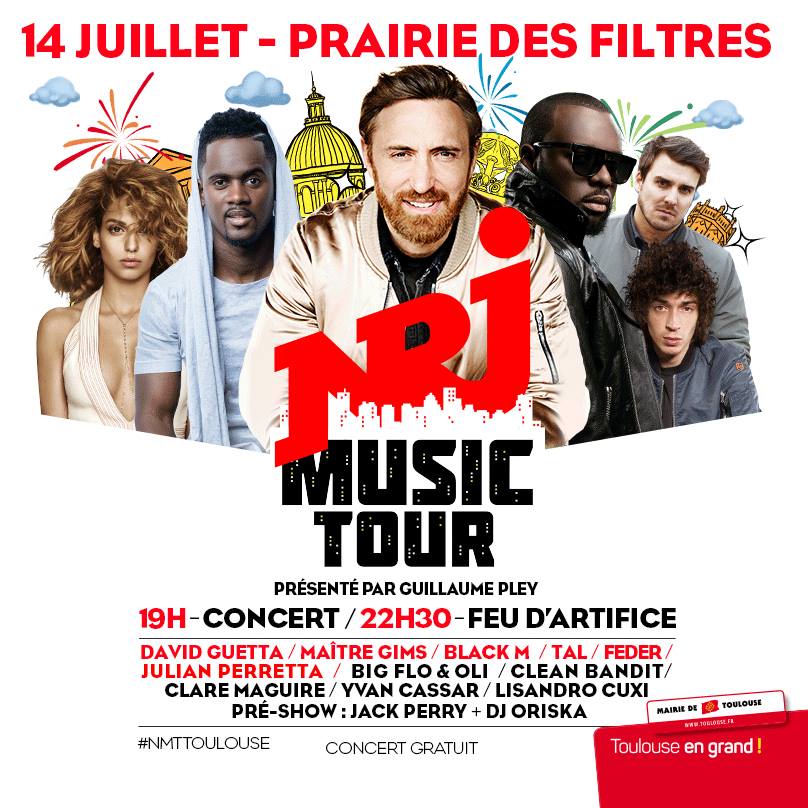 Toulouse accueille le concert NRJ Music Tour