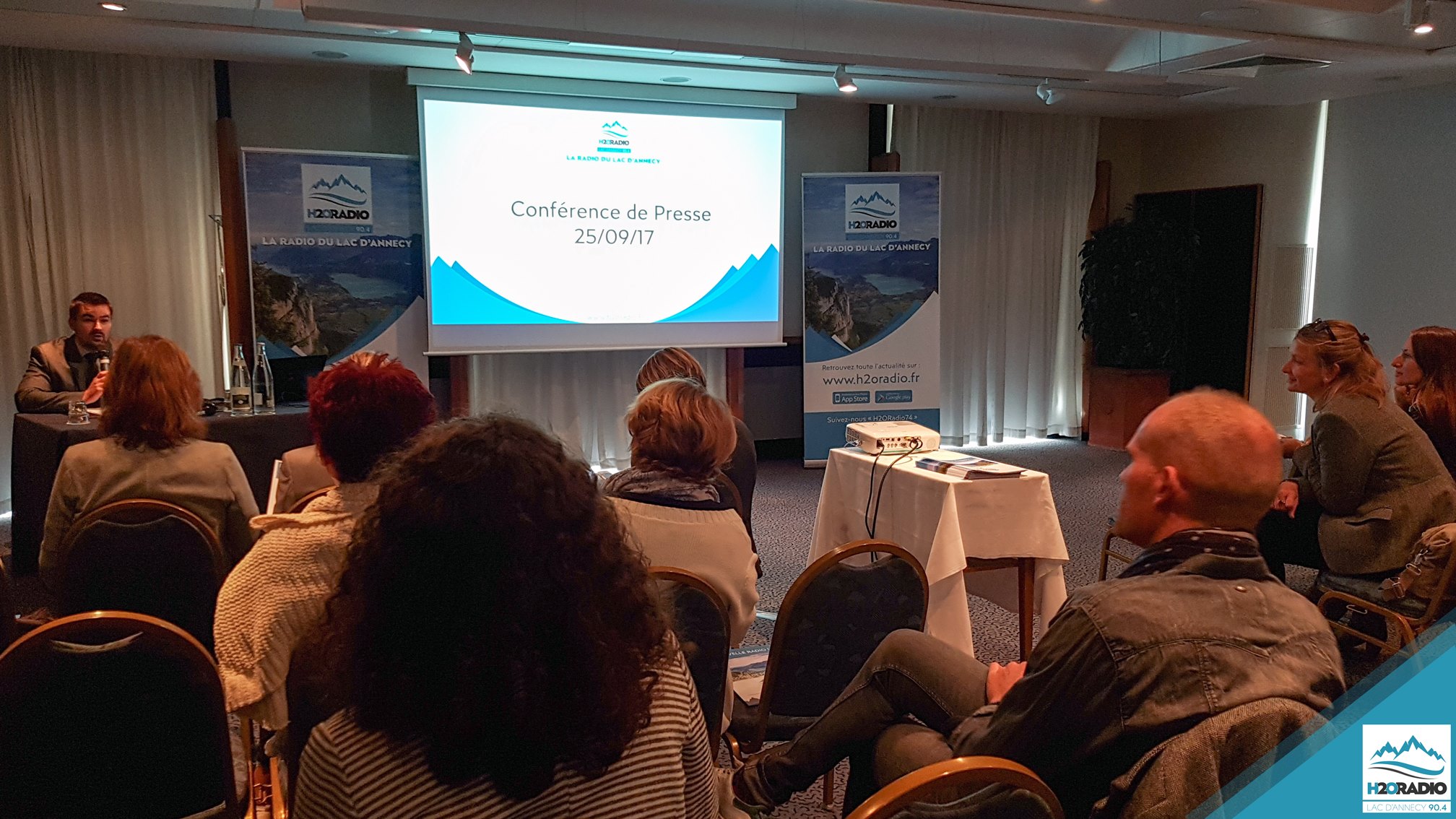Hier matin, à l'Imperial Palace à Annecy, l'équipde de H2O Radio a dévoilé sa stratégie lors d'une conférence de presse