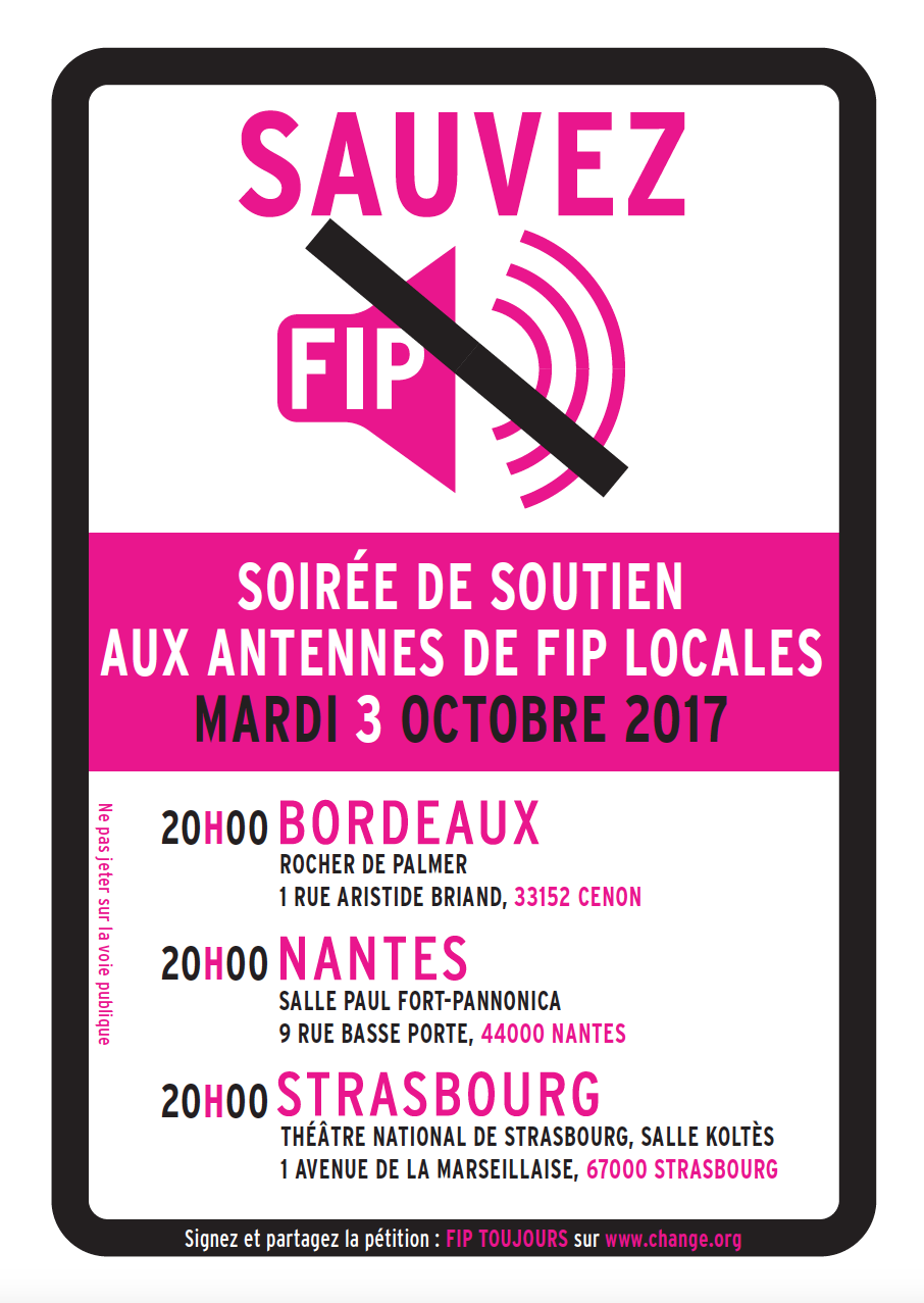 Jour J pour la mobilisation en faveur des locales de FIP