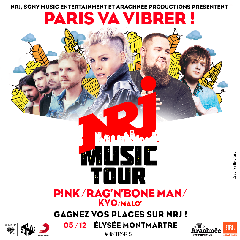 NRJ organise un "NRJ Music Tour" à Paris