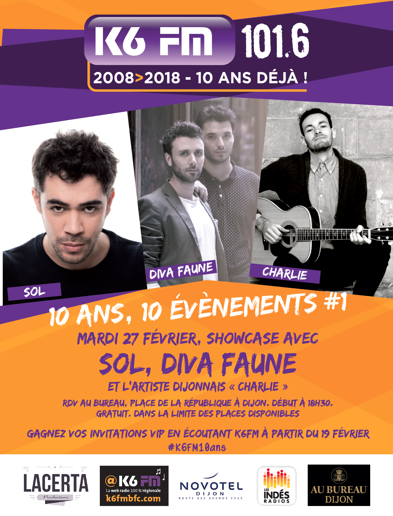 K6FM organise 10 événements pour ses 10 ans