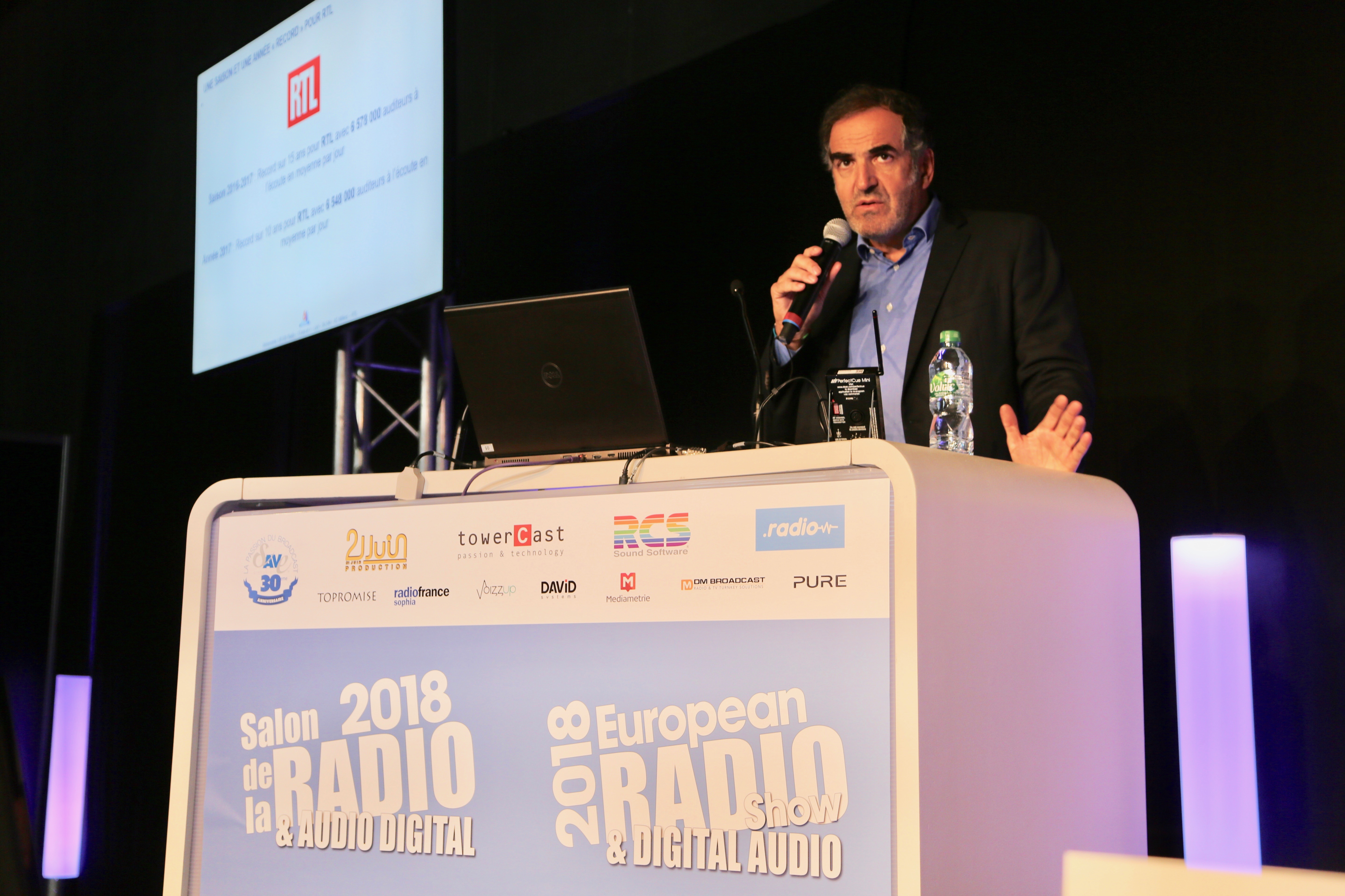 Christopher Baldelli prononce sa keynote d'ouverture du Salon © Serge Supin / La Lettre Pro