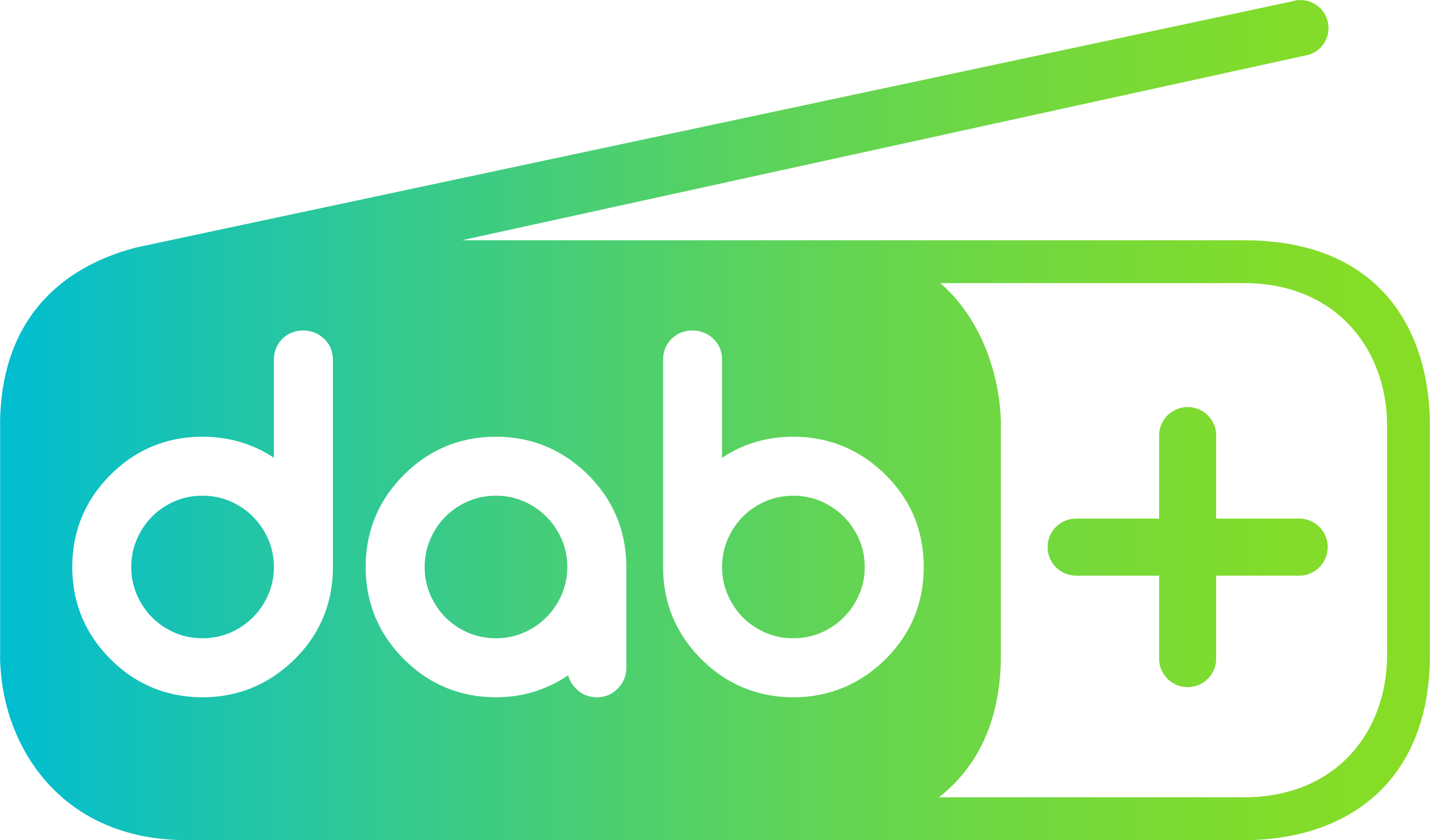 Le logo du DAB+ en France… et dans d'autres pays européens.