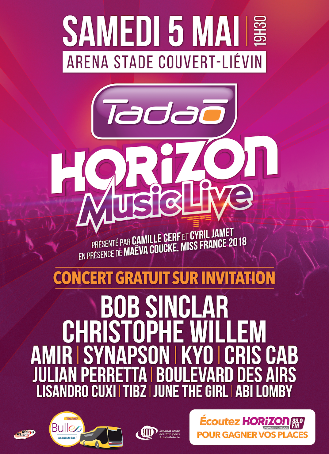 Le concert gratuit "Tadao-Horizon Music Live" à Liévin 
