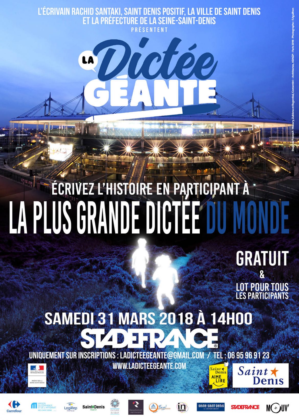 Mouv' anime "La Dictée géante" au Stade de France