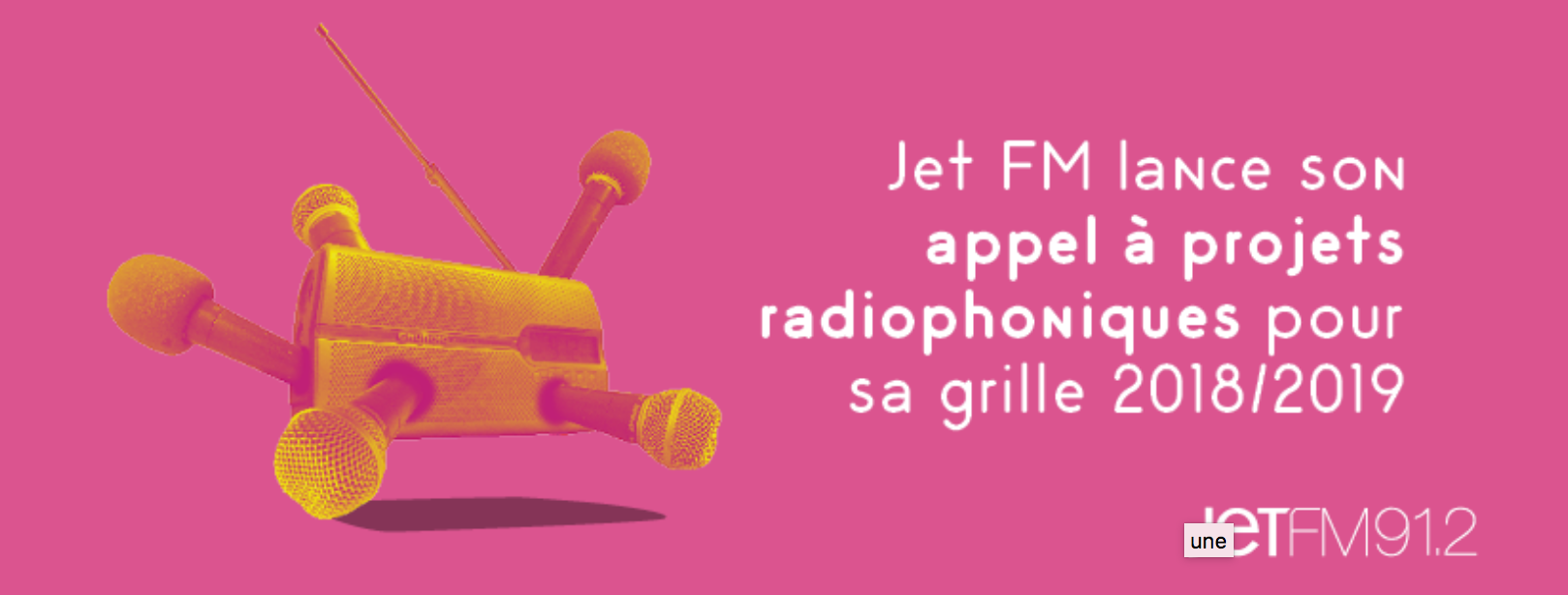 Jet FM lance son appel à projets radiophoniques