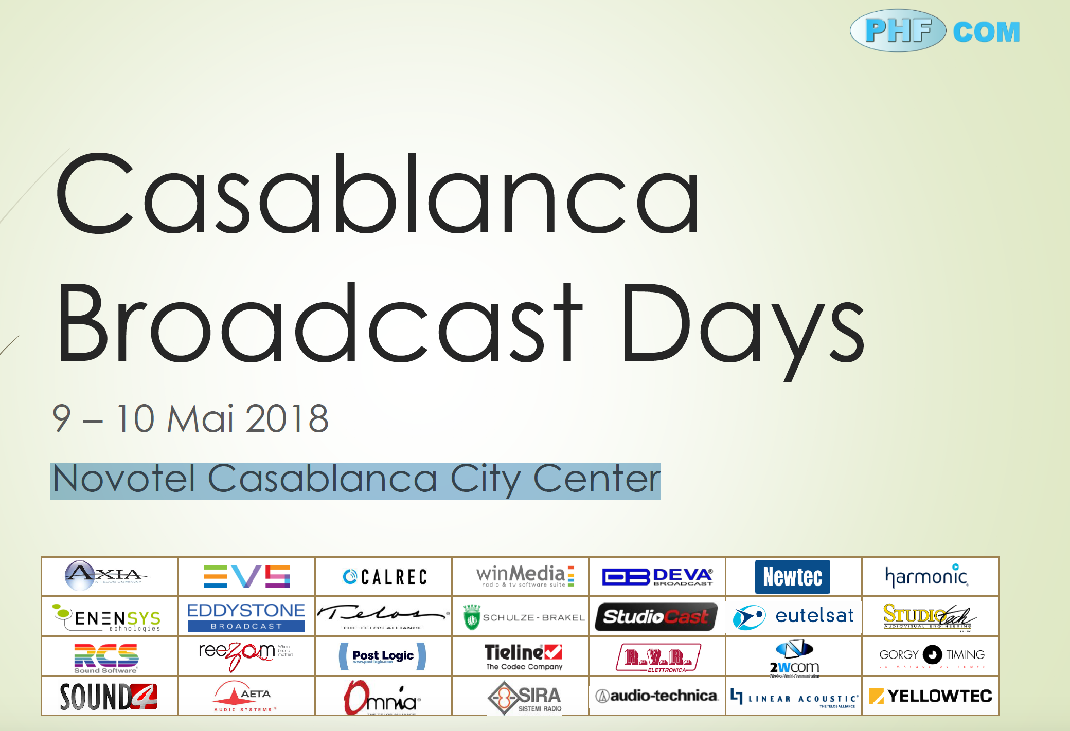 Coup d'envoi des Casablanca Broadcast Days