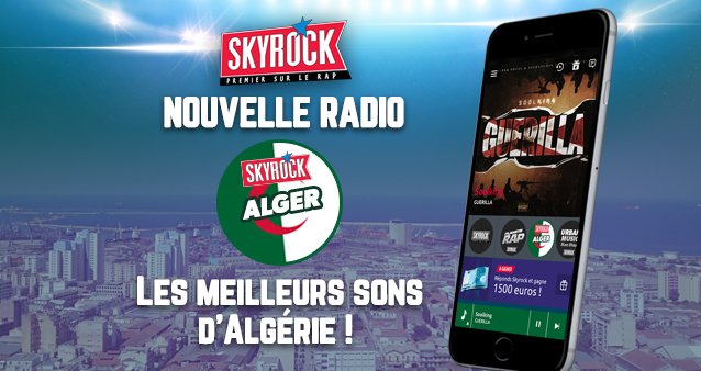 Skyrock lance une "mobi radio" dénommée "Skyrock Alger"