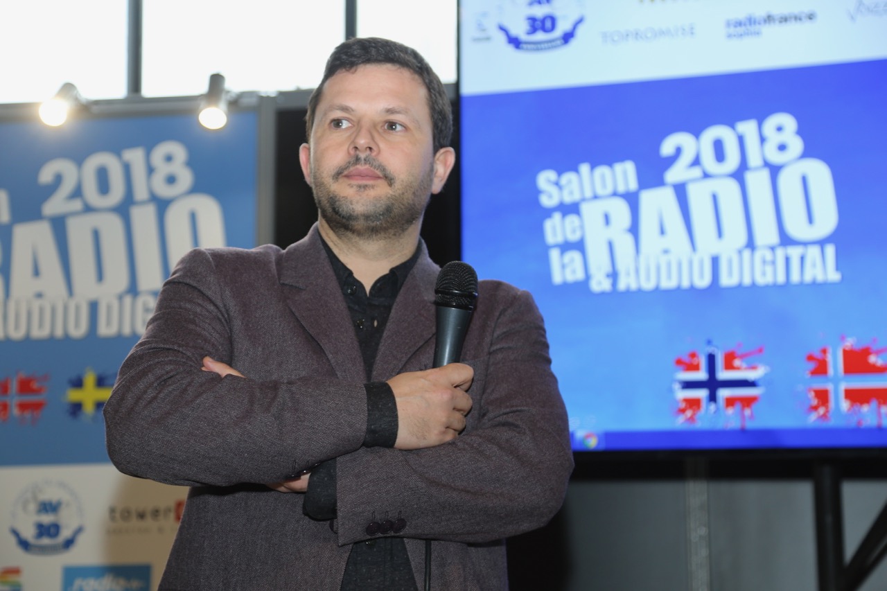 Bruno Laforestrie, directeur de Mouv', lors du Salon de la Radio en janvier dernier © Serge Surpin / La Lettre Pro de la Radio