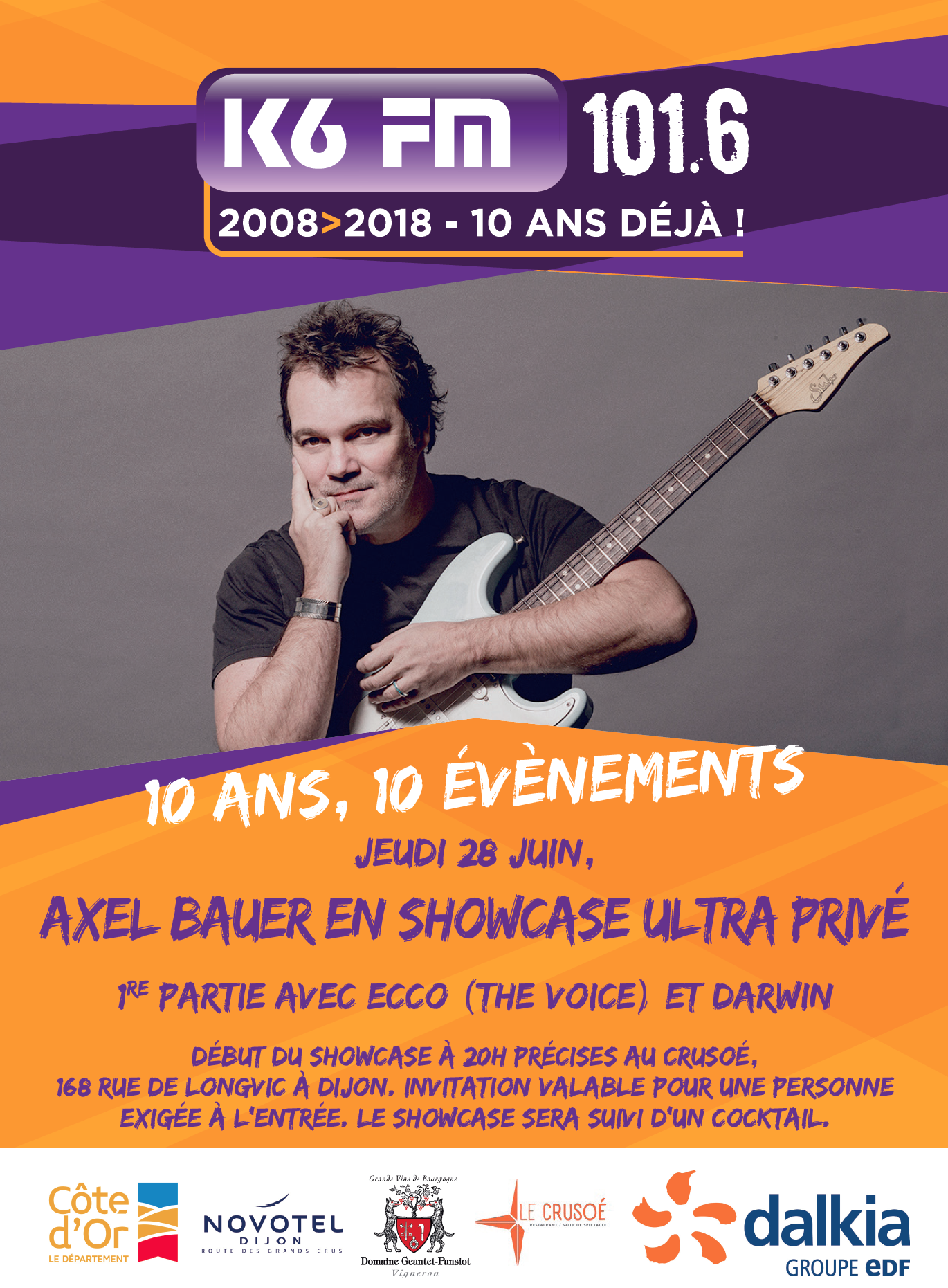 K6FM : showcase et concert avec Axel Bauer