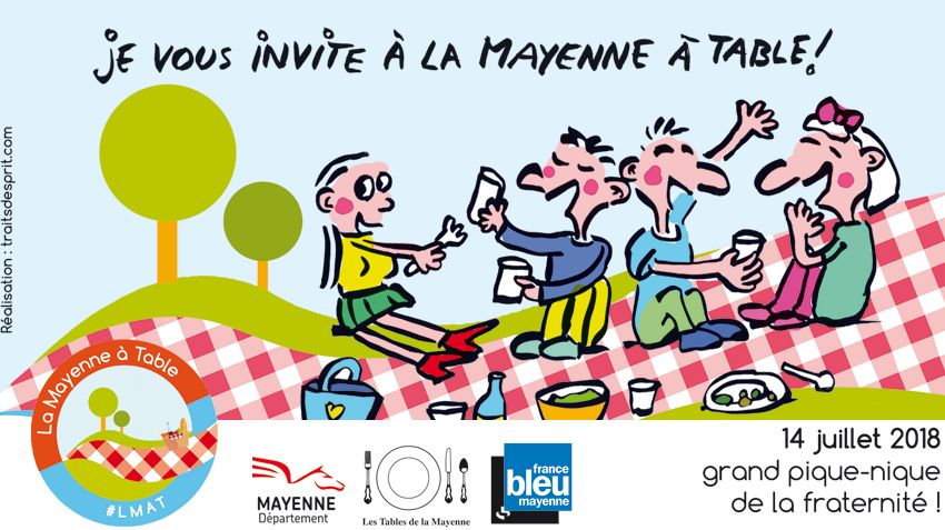 Un grand pique-nique organisé par France Bleu Mayenne