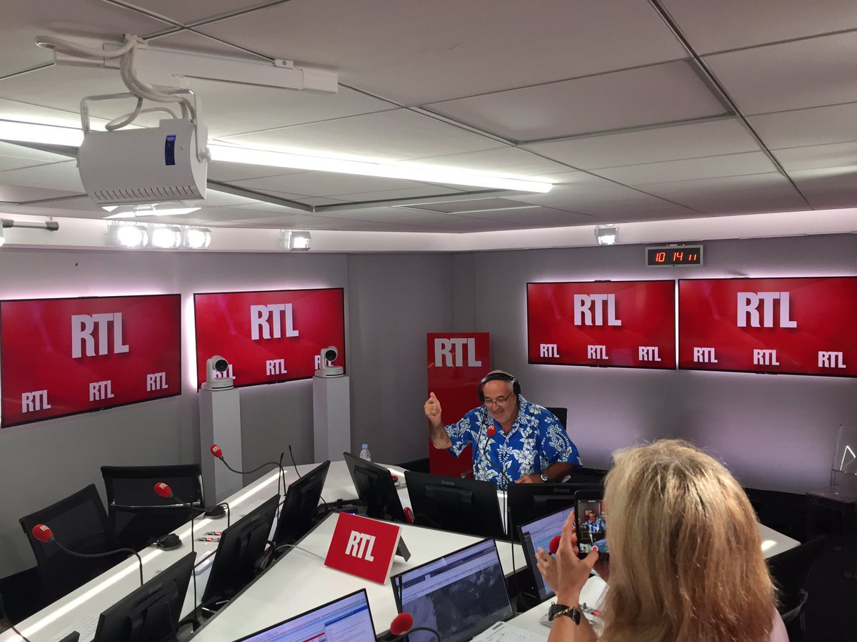 La dernière de Benard Poirette à RTL ce dimanche / Photo Twitter Philippe Corbé
