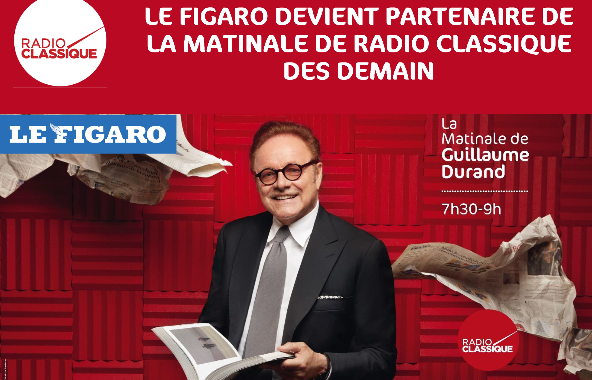 Radio Classique : reprise de la matinale par Le Figaro