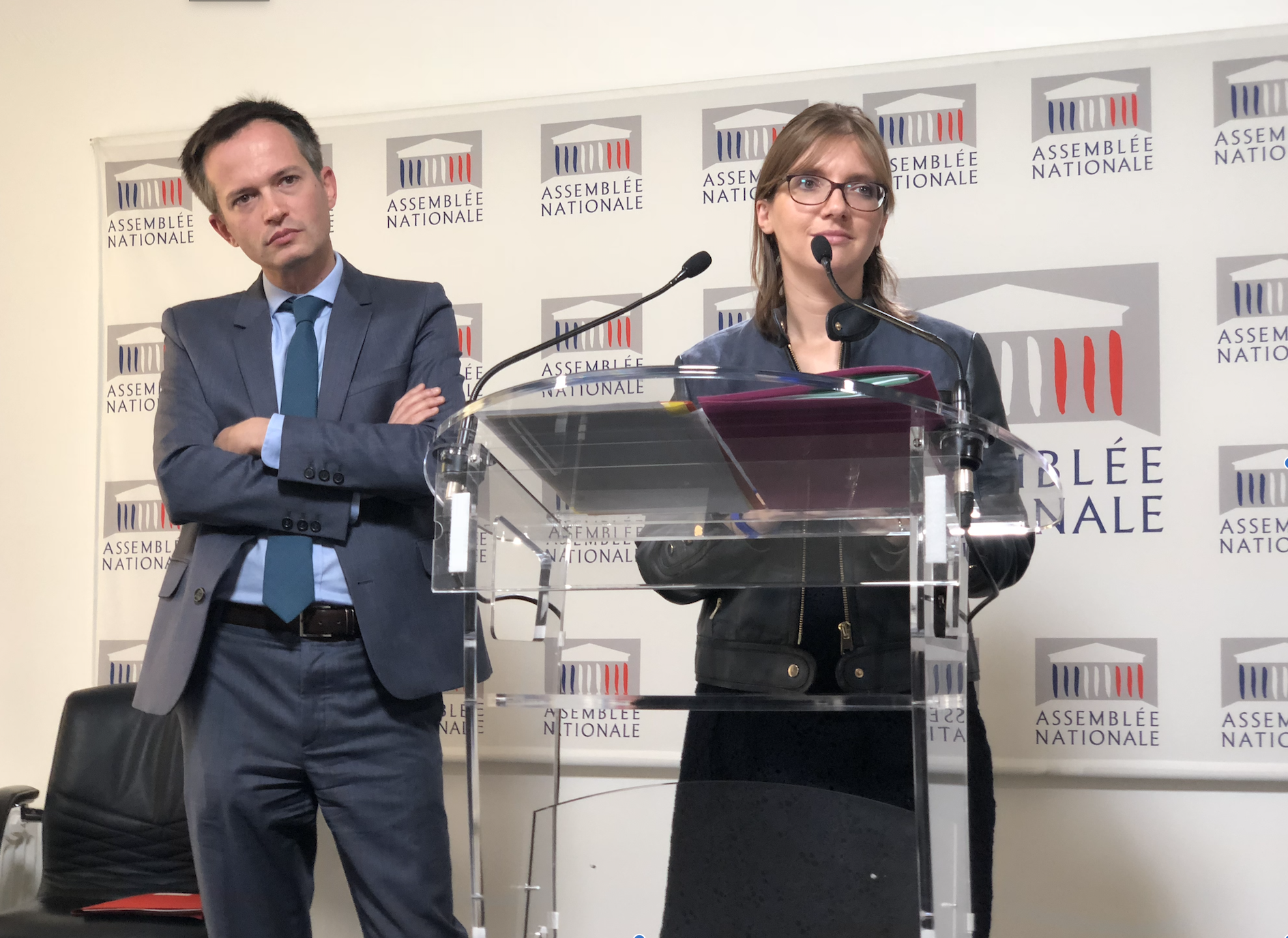 Les députés Pierre-Yves Bournazel et Aurore Bergé ont présenté ce rapport. / Photo François Quairel