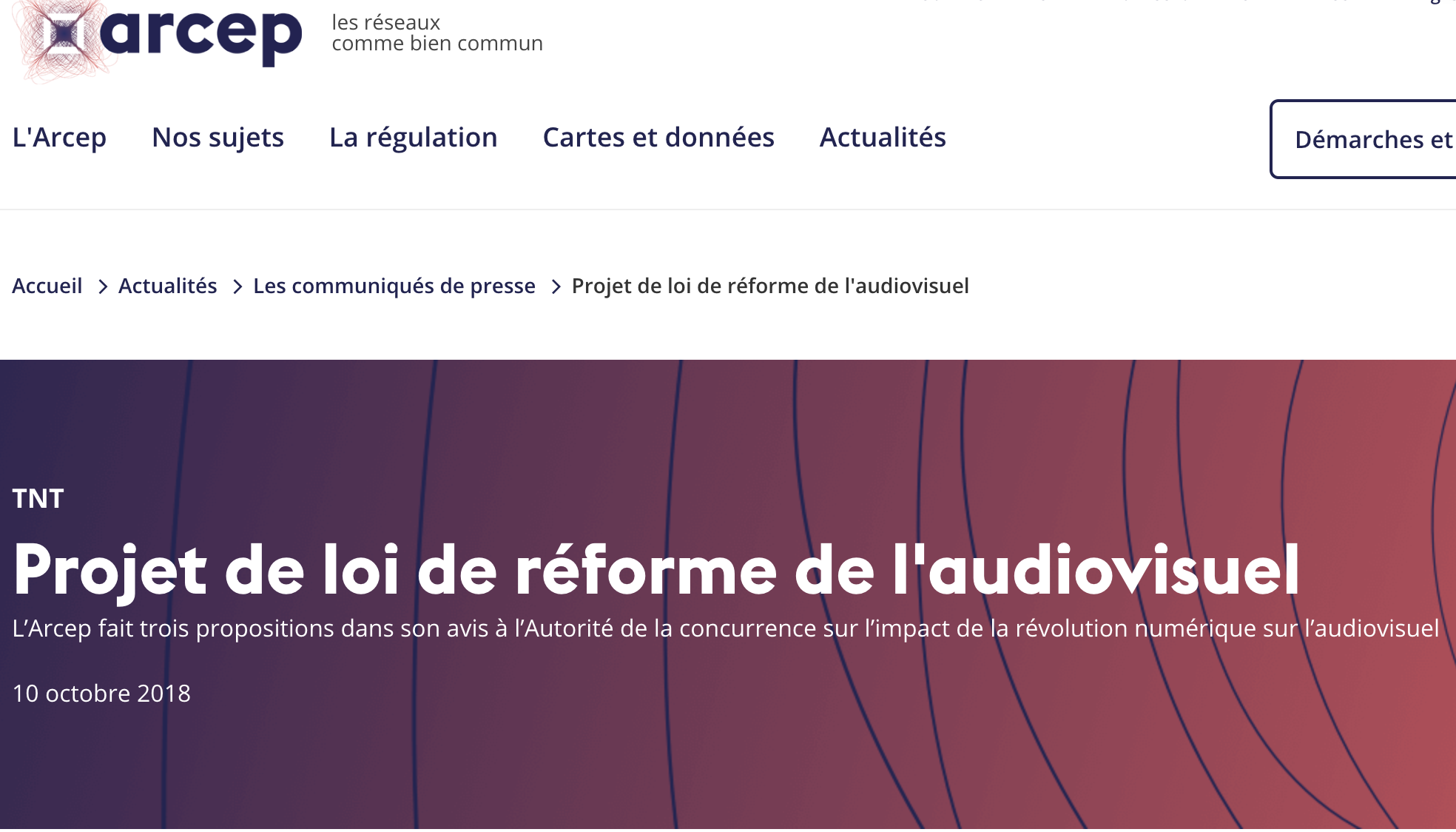 l'Arcep relève ainsi "que la multiplicité des options technologiques de diffusion soulève la question de l'universalité d'accès des Français aux contenus".