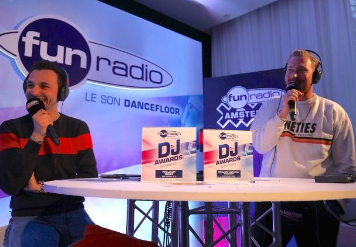 JB et Hugel, le grand gagnant de l’édition 2018 des Fun radio DJ Awards qui repart avec deux prix