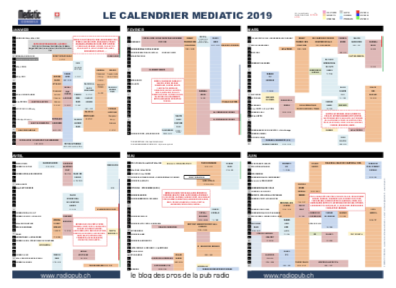 Le Calendrier Mediatic 2019 est déjà disponible