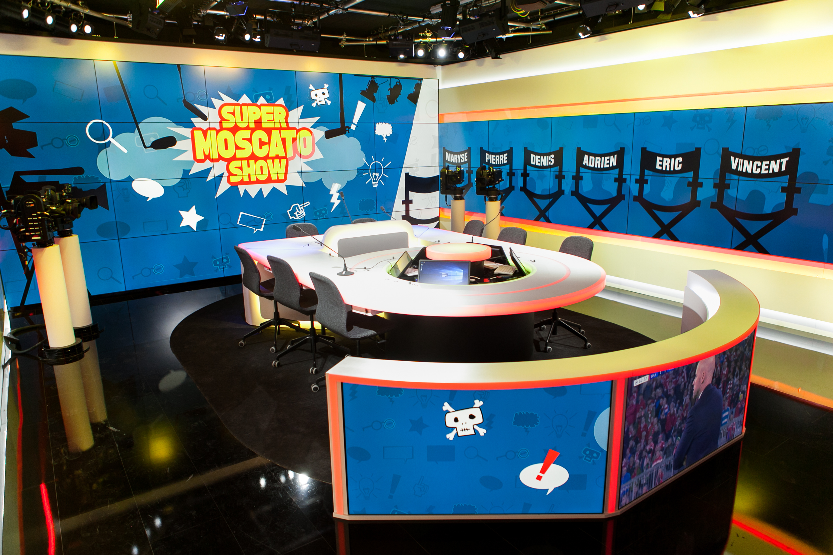 Les nouveau studios (hybrides pour la diffusion radio et TV) de RMC