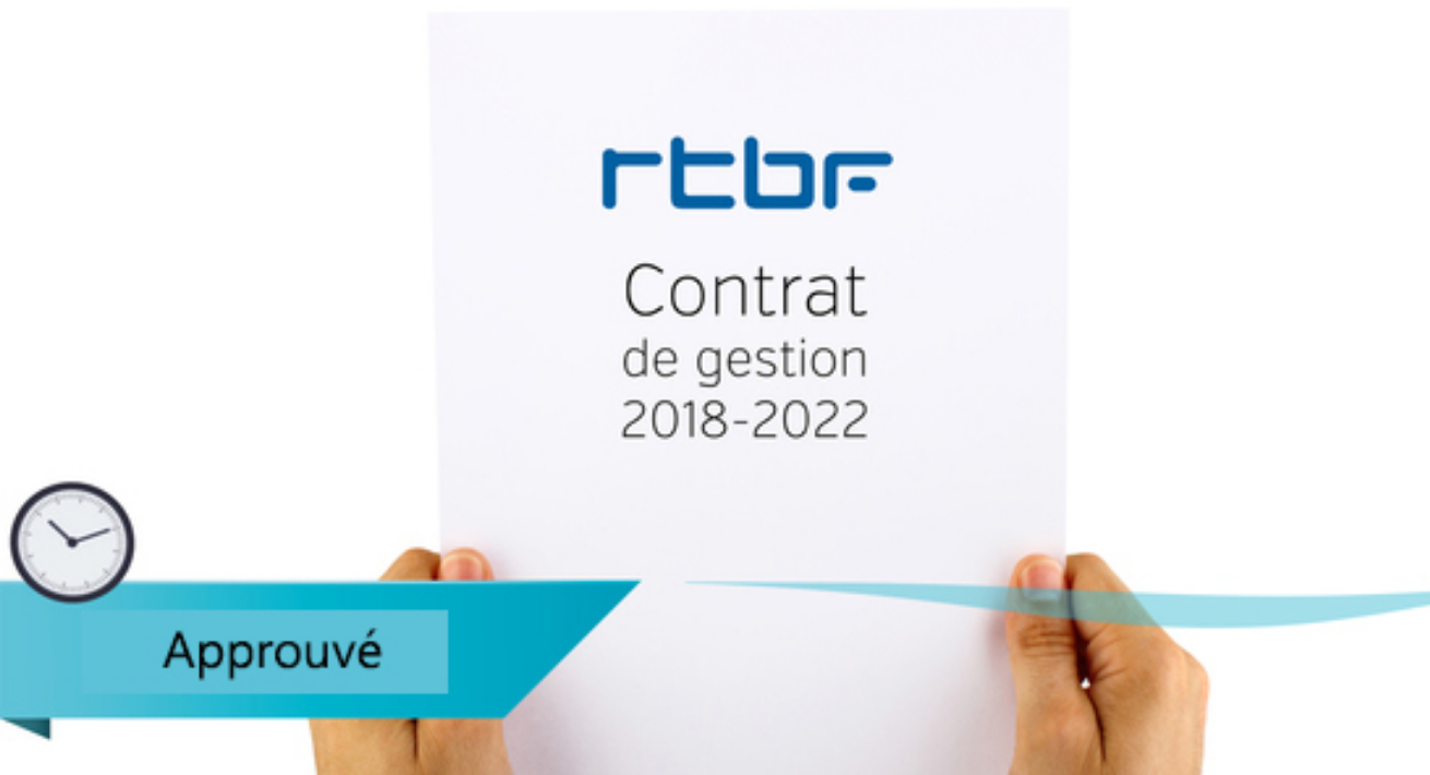 Le projet de contrat de gestion de la RTBF est approuvé