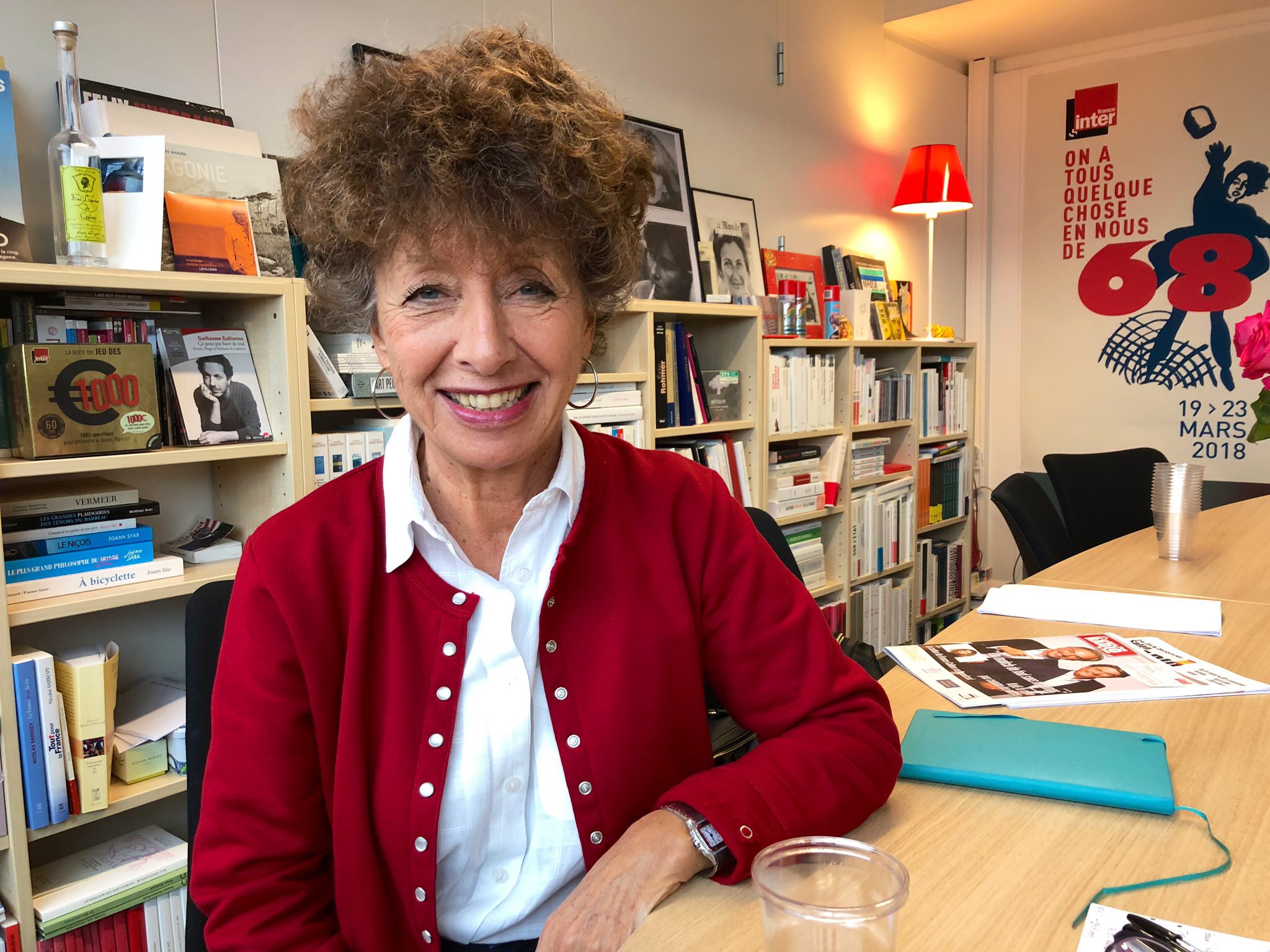 Bienveillante et déterminée, Laurence Bloch arbore le rouge – couleur de France Inter – avec fierté. Photo François Quairel/La Lettre Pro de la Radio