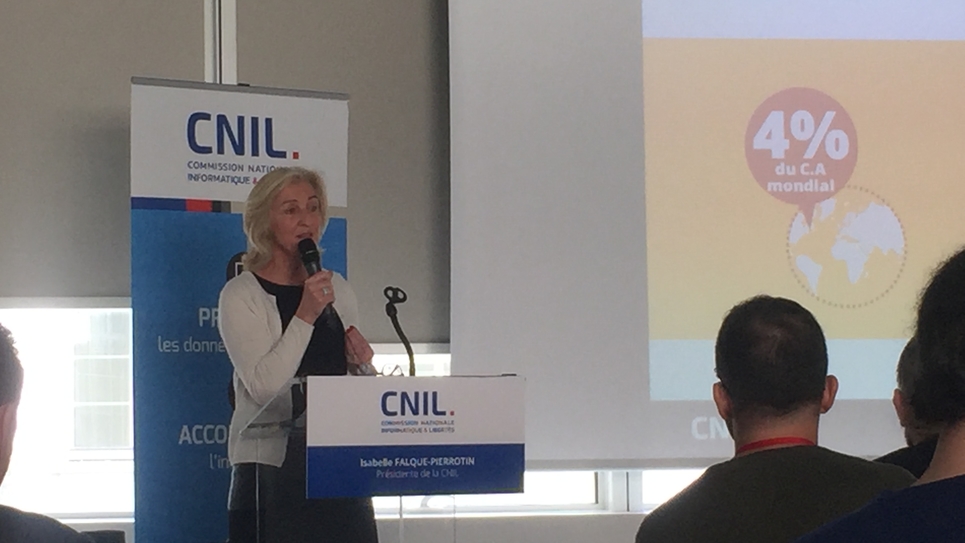 Isabelle Falque-Pierrotin, actuelle présidente de la CNIL, tiendrait la corde. Photo vidéo Public sénat