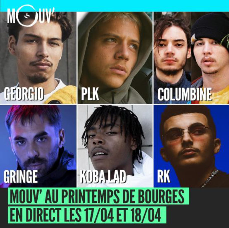 Mouv' en direct du Printemps de Bourges les 17 et 18 avril