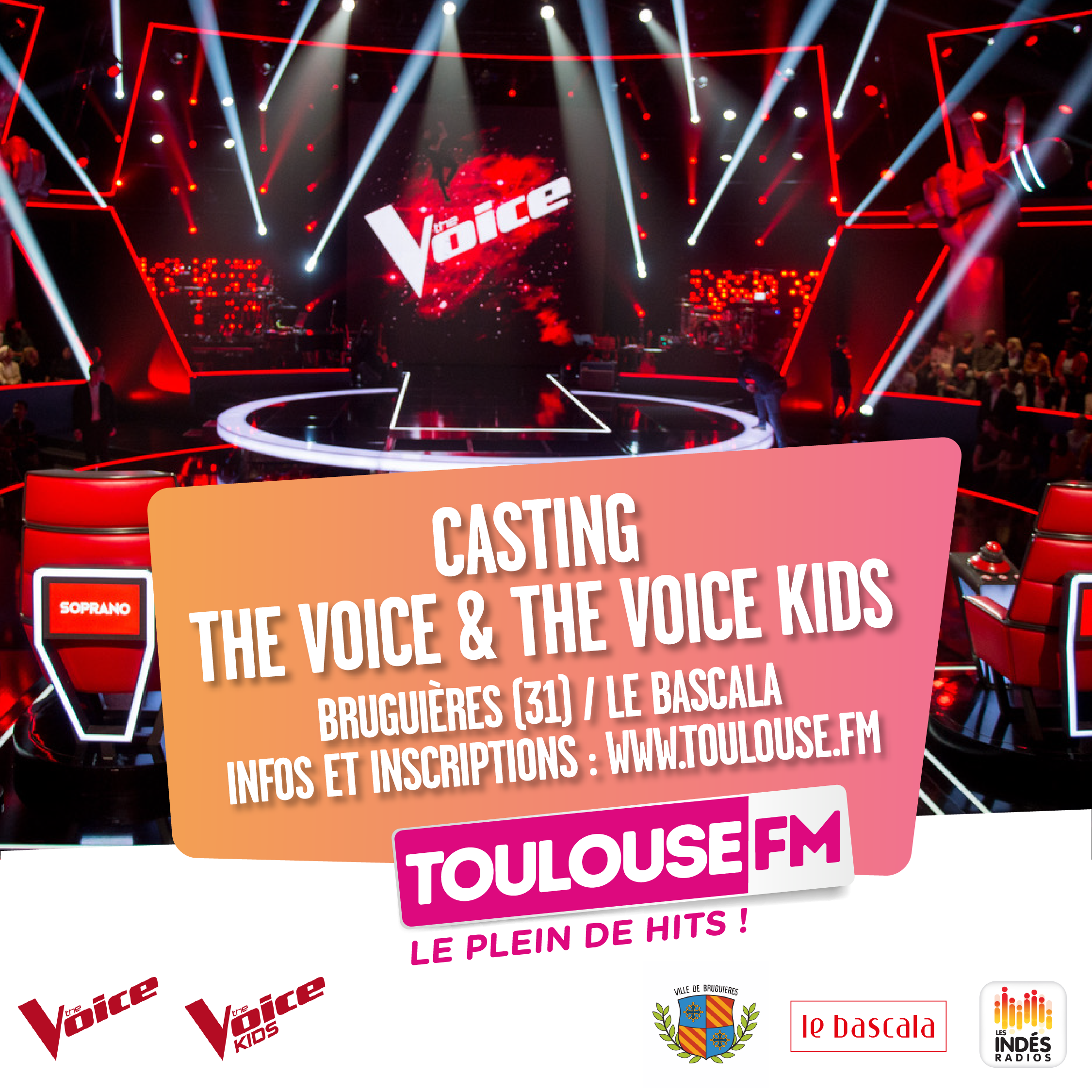 Un casting The Voice avec Toulouse FM