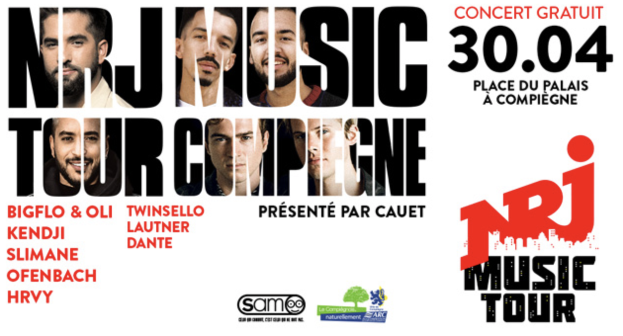 Le NRJ Music Tour arrive à Compiègne