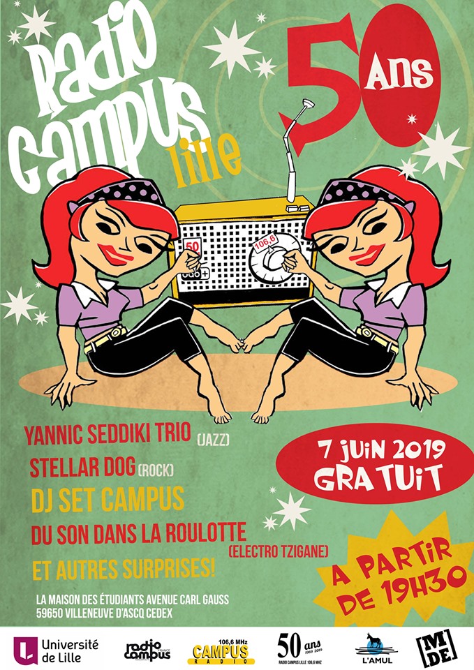 Radio Campus Lille fête ses 50 ans