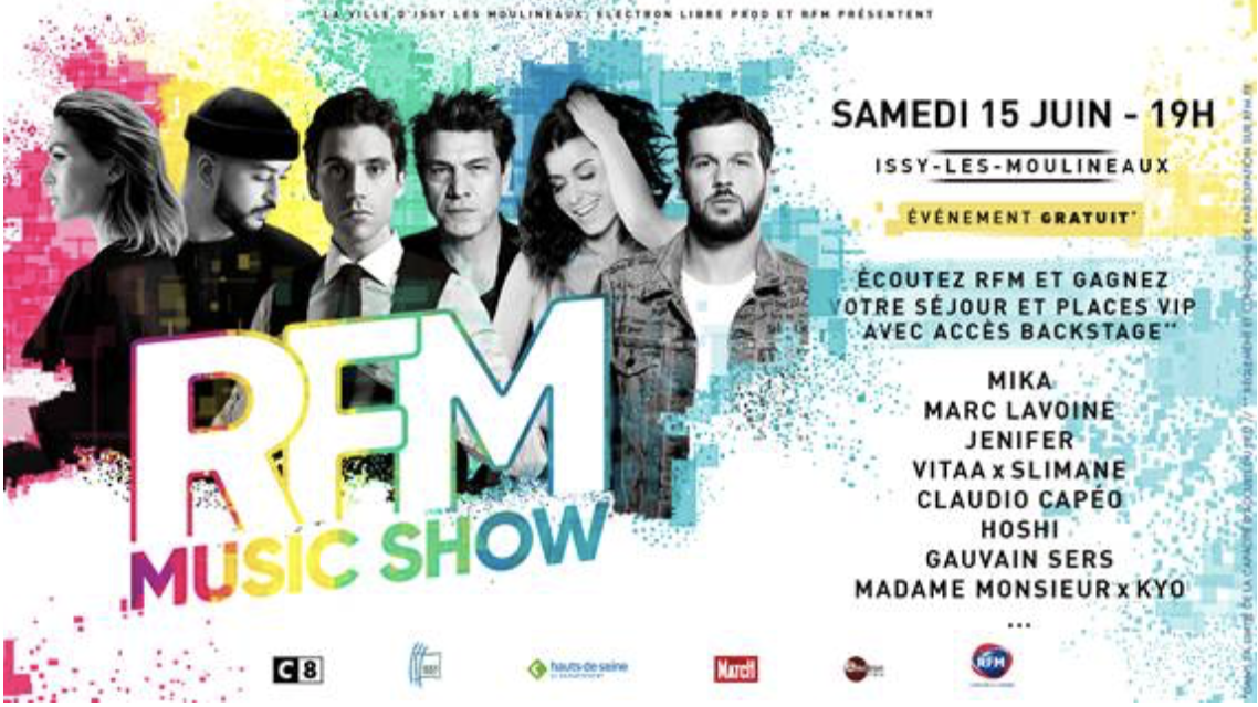 Le RFM Music Show revient à Issy-les-Moulineaux