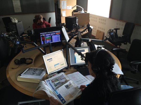 Les studios de France Bleu Périgord, première radio en Dordogne.