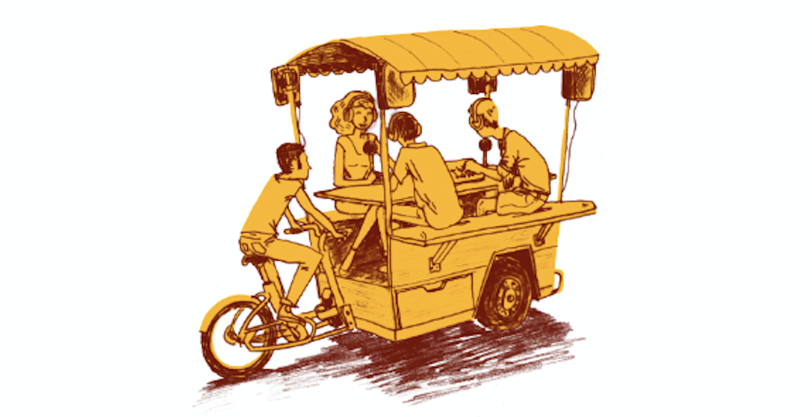 Radio Méga inaugure son nouveau "studio roulant"