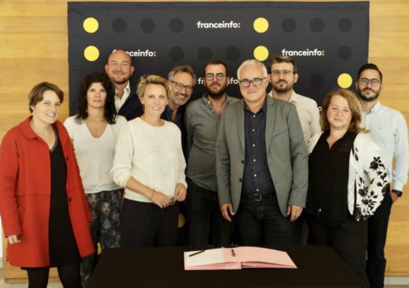 Emilie Gautreau, Estelle Cognacq, Lucas Menget, Julie Joly, Gérald Roux, Antoine Krempf, Vincent Giret, Cédric Rouquette, Catherine Charvet et Alexandre Barlot