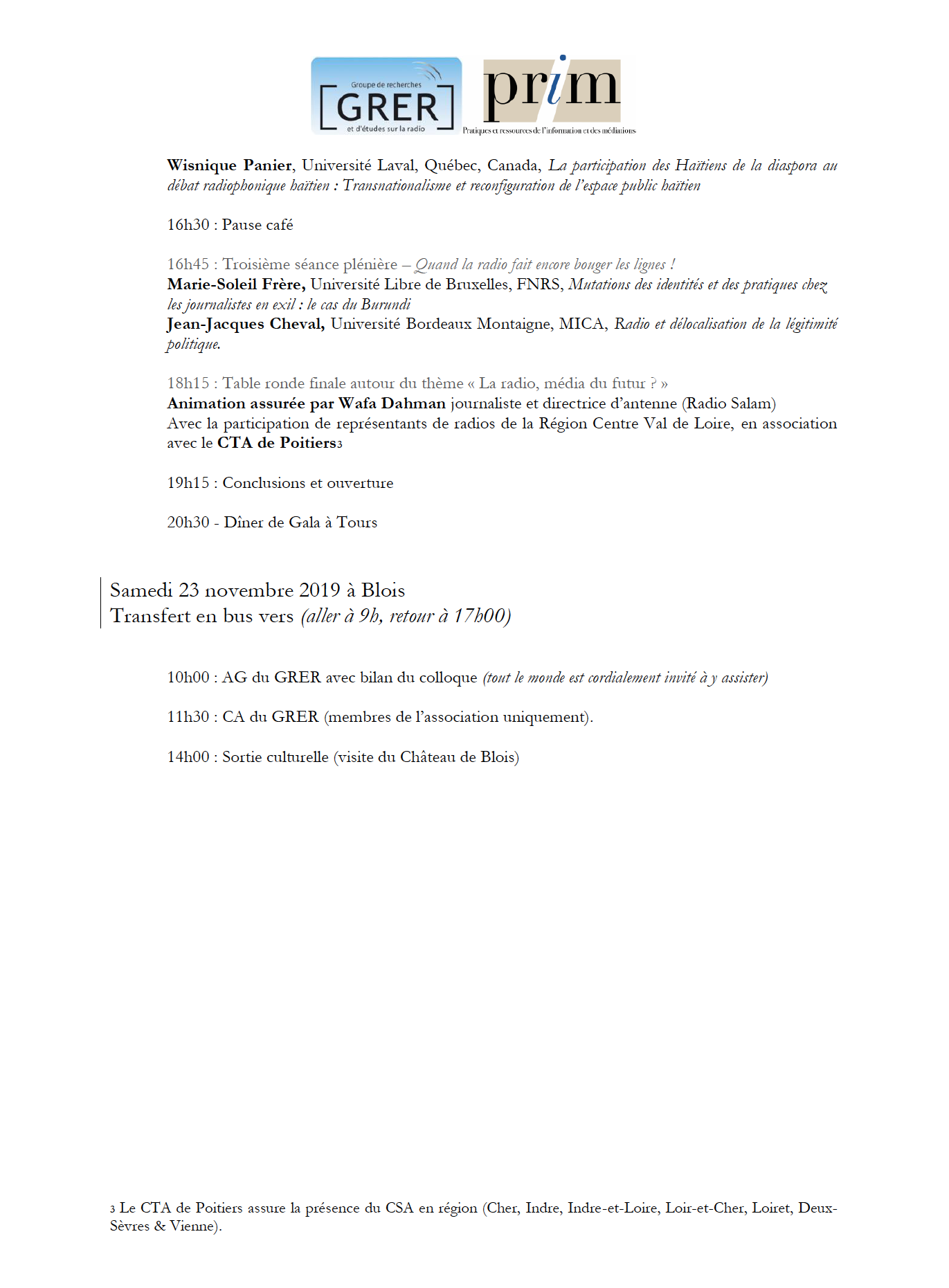"Radio en mobilité" : le nouveau colloque du GRER