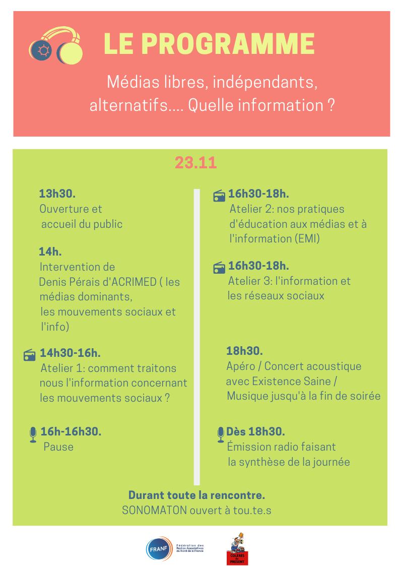 La FRANF organise une journée sur les médias "libres, indépendants et alternatifs"