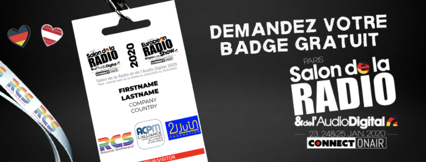 Salon de la Radio : téléchargez votre badge gratuit
