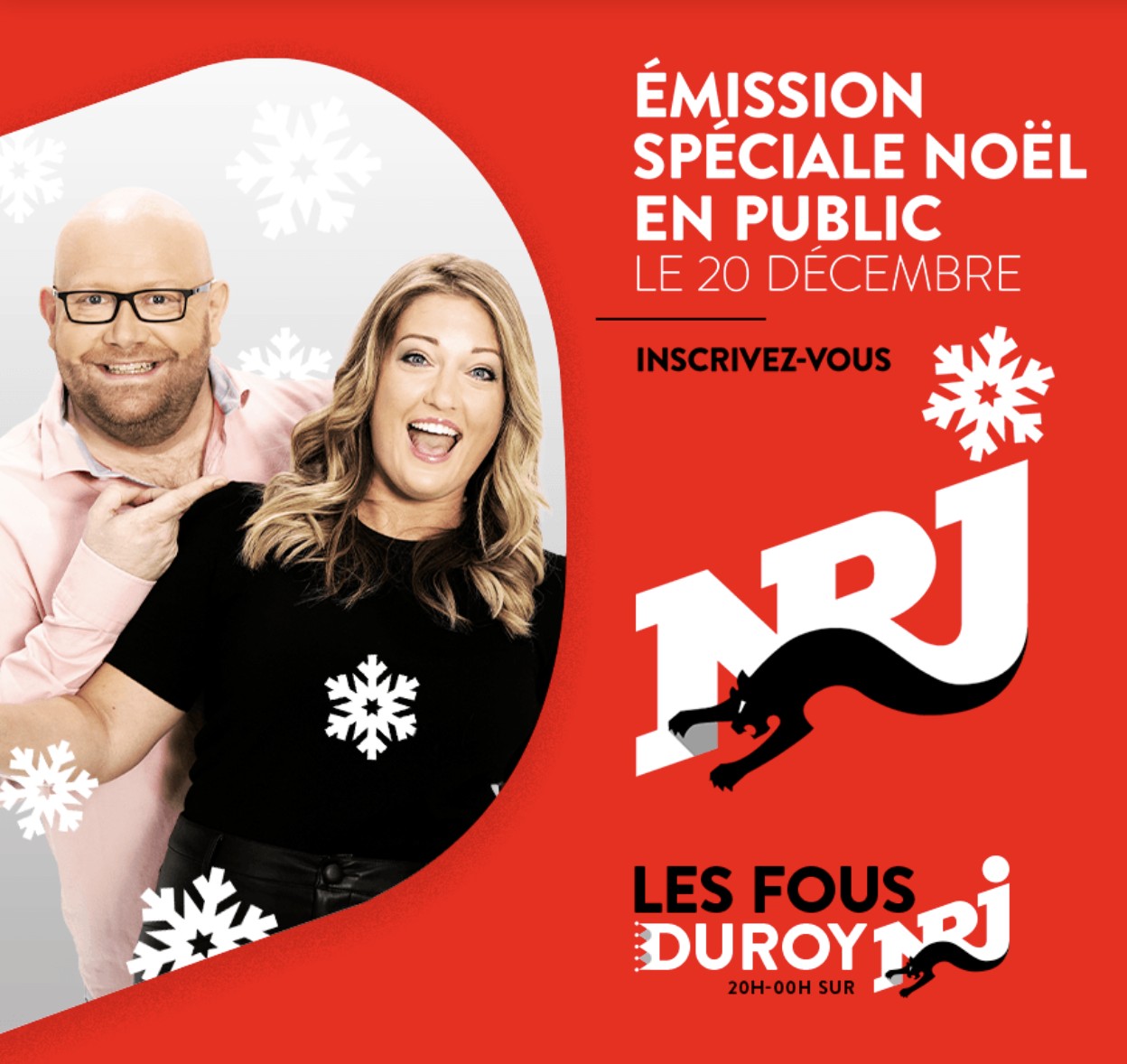 NRJ Belgique organise un "pré-réveillon" de Noël