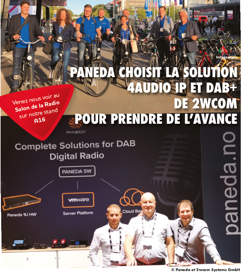 Les équipes de Paneda et 2wcom coopèrent sur plusieurs projets DAB+ dans le monde. © Paneda et 2wcom Systems GmbH