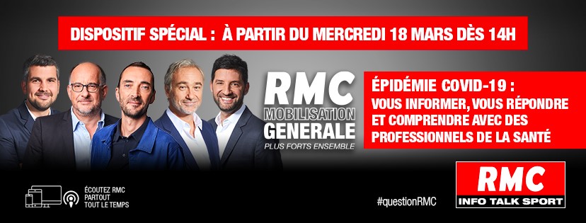 Covid-19 : RMC s'associe à la Fondation Hôpitaux de France